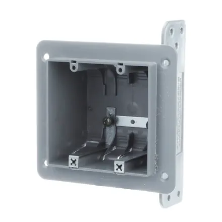 2 GANG PLASTIC BOX