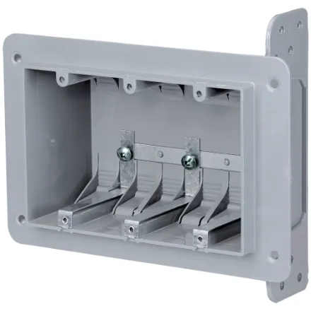 3 Gang Plastic Box