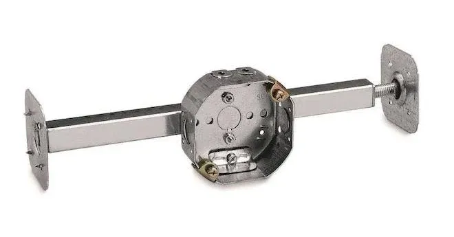 4Octagon Ceiling Fan Box With Bar Hanger